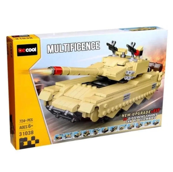Decool Multificence Tank Building Blocks (724 Pcs)