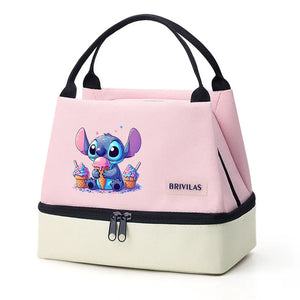 Stitch Glitch Contrasting Color Lunch Tote