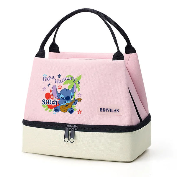Stitch Glitch Contrasting Color Lunch Tote
