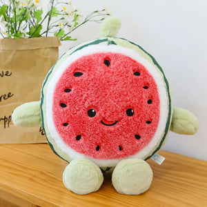 Watermelon Joy Expression Plush Pillow