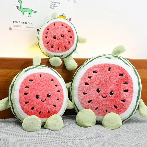 Watermelon Joy Expression Plush Pillow