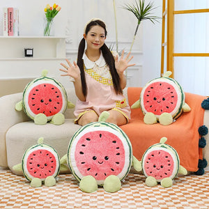 Watermelon Joy Expression Plush Pillow