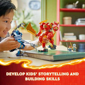 Ninja City Kai’s Elemental Fire Mech Building Blocks (322 Pcs)