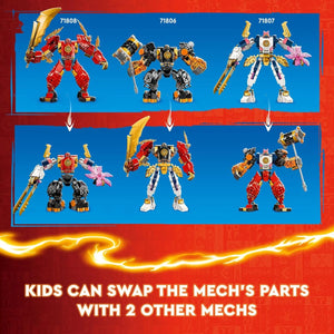 Ninja City Kai’s Elemental Fire Mech Building Blocks (322 Pcs)