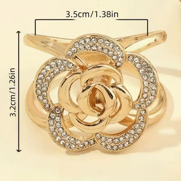 Parisian Rose Vintage Scarf Clip