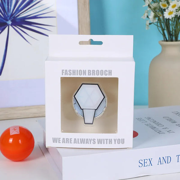 K-Pop Fashion Lightstick Brooch Badge
