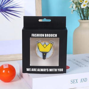 K-Pop Fashion Lightstick Brooch Badge