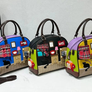 Storybook Cottage Satchel Handbag