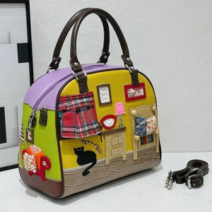 Storybook Cottage Satchel Handbag