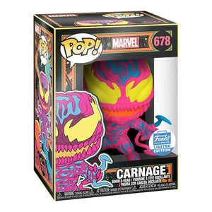 Funko Pop Marvel Carnage Black Light 678 Figure