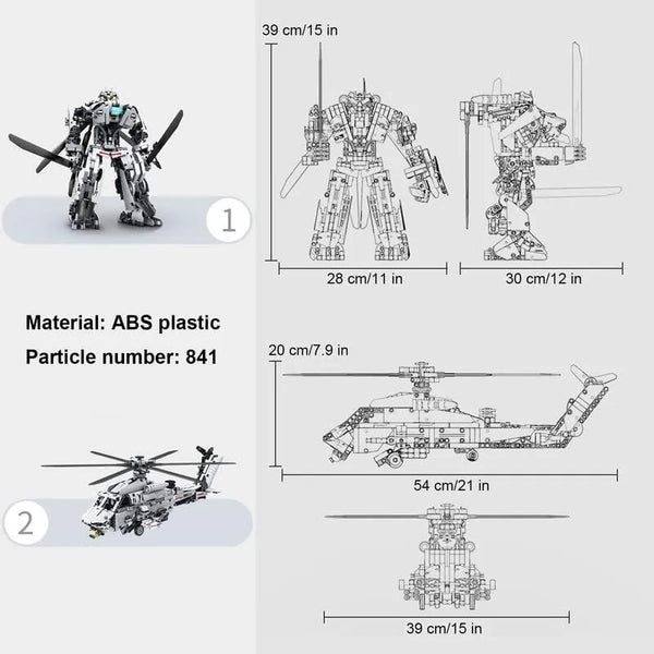 GBL Armed Mecha Building Blocks (841 Pcs)