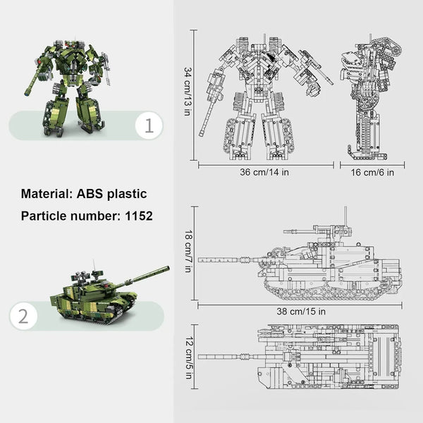 GBL Battle Mecha Building Blocks (1152 Pcs)