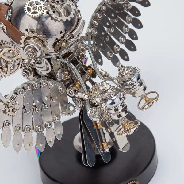 Steampunk Ironfeather Owl Puzzle Masterpiece