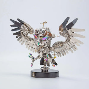 Steampunk Ironfeather Owl Puzzle Masterpiece