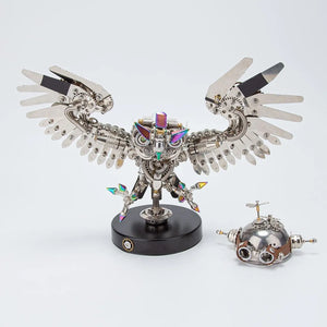 Steampunk Ironfeather Owl Puzzle Masterpiece