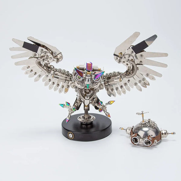 Steampunk Ironfeather Owl Puzzle Masterpiece