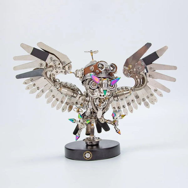 Steampunk Ironfeather Owl Puzzle Masterpiece