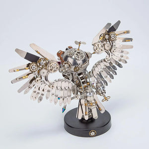 Steampunk Ironfeather Owl Puzzle Masterpiece