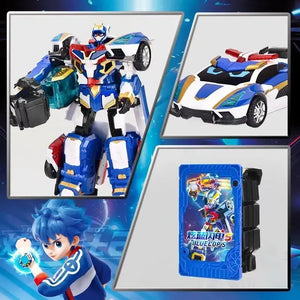 Metal Cardbot Blue Cop S Action Figure
