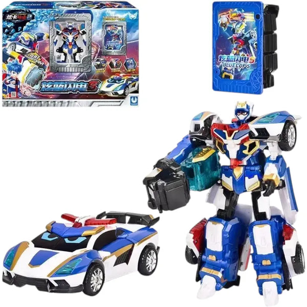 Metal Cardbot Blue Cop S Action Figure