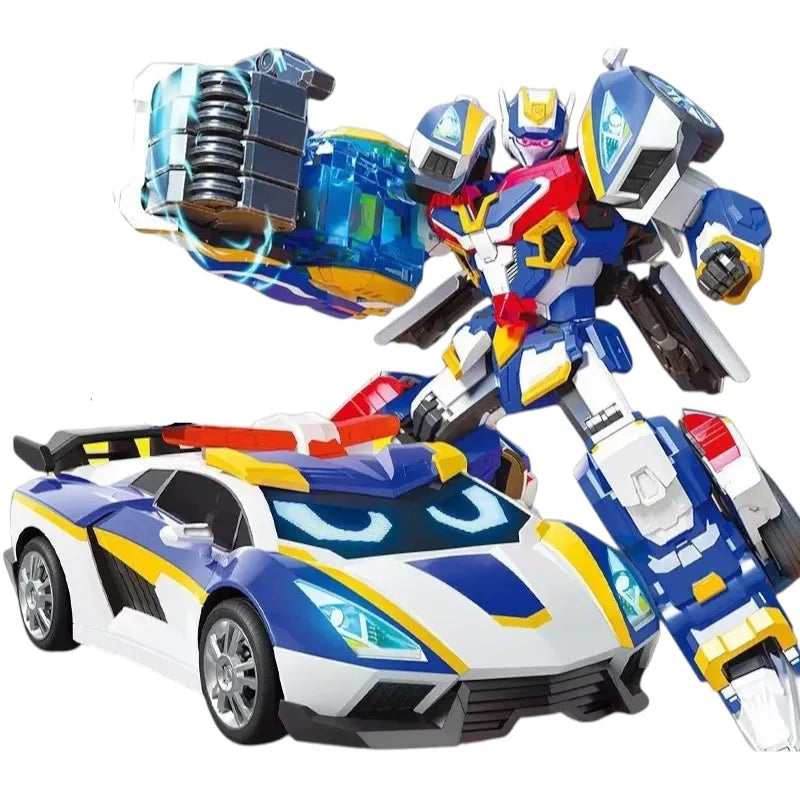 Metal Cardbot Blue Cop S Action Figure