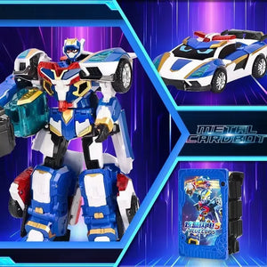 Metal Cardbot Blue Cop S Action Figure