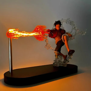One Piece Luffy Flame LED Lamp Action Figure (16 cm)