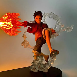 One Piece Luffy Flame LED Lamp Action Figure (16 cm)