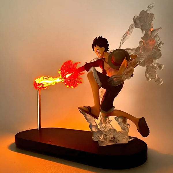 One Piece Luffy Flame LED Lamp Action Figure (16 cm)