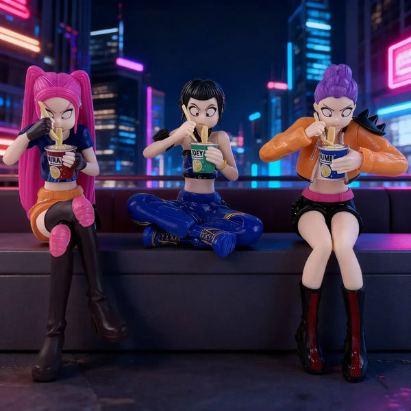 K Pop Demon Hunters Noodle Break Figure (Set of 3)