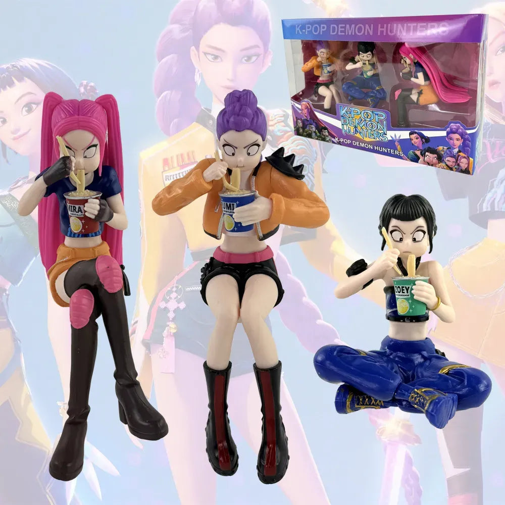 K Pop Demon Hunters Noodle Break Figure (Set of 3)