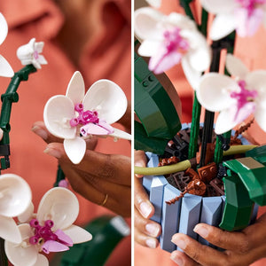 Orchid Flowers Botanical Building Blocks (608 Pcs)