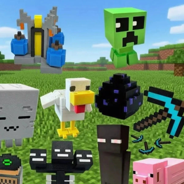 Minecraft Blocky Pixel Mini Figures