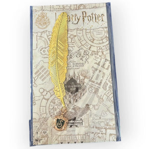 Hogwarts Academia Golden Feather Bookmark