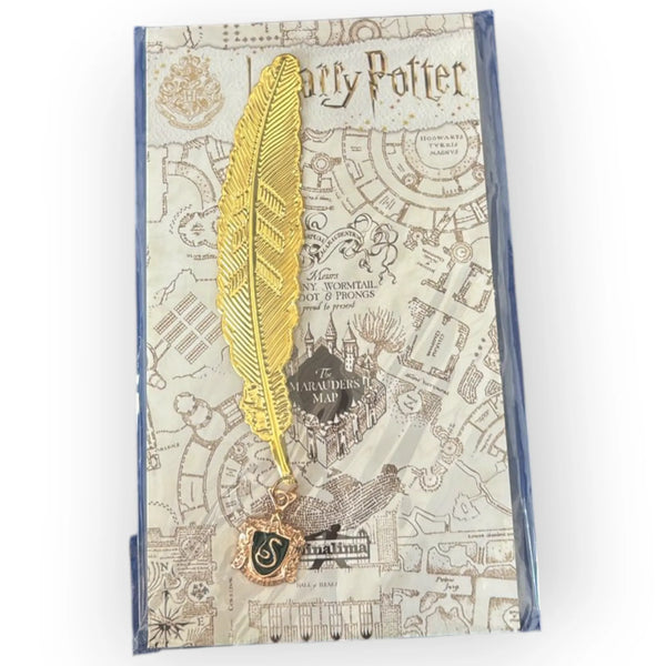 Hogwarts Academia Golden Feather Bookmark