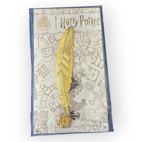 Hogwarts Academia Golden Feather Bookmark