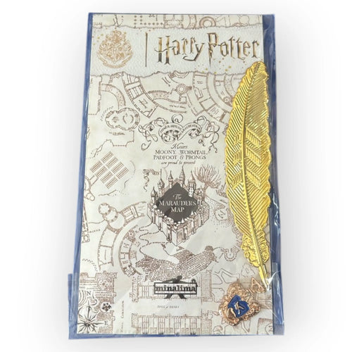 Hogwarts Academia Golden Feather Bookmark