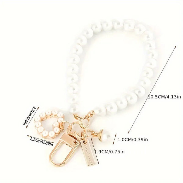 Pearl-Chateau Bracelet Keychain