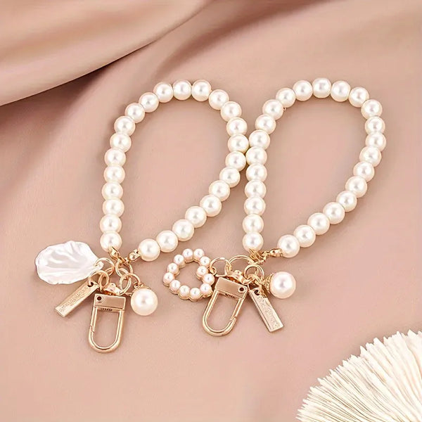 Pearl-Chateau Bracelet Keychain