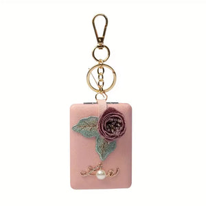 Decorated Folding Mirror Keychain
