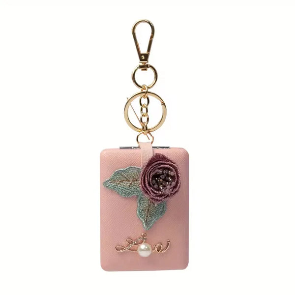 Decorated Folding Mirror Keychain