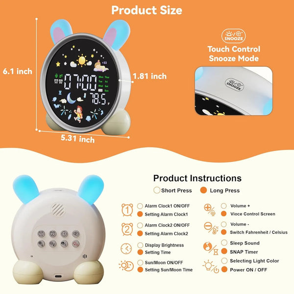 Bunny Cat Smart Alarm Clock