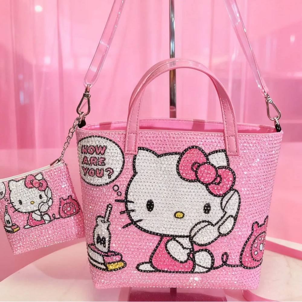Sanrio Rhinestone-Print Hello Kitty Bag
