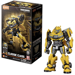 Transformers action figure with packaging on a white background