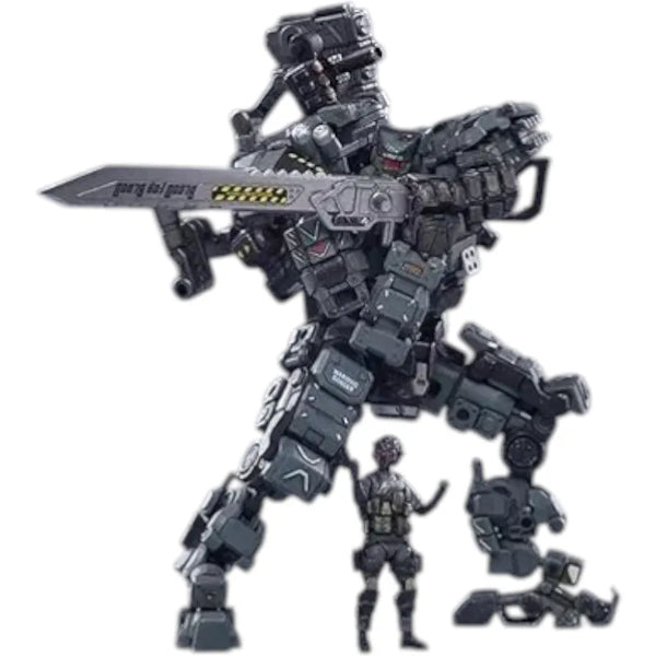 JOYTOY Steel Bone Grey Mecha & Pilot Action Figure