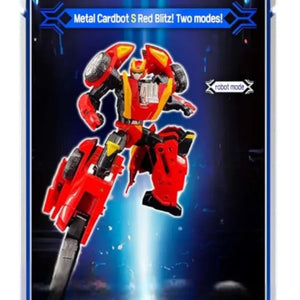 Metal Cardbot Red Blitz Action Figure