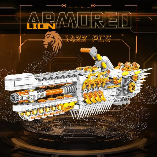 KAZI Mechanical Lion Building Blocks (1422 Pcs)