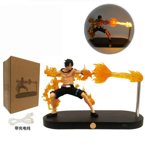 One Piece Ace Flame LED Lamp Action Figure (16 cm)