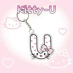 Hello Kitty Personalised Letter Keychain