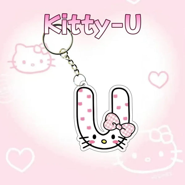 Hello Kitty Personalised Letter Keychain